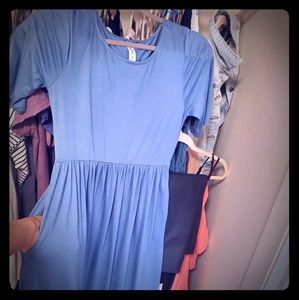 Three Bird Nest 3/4 Sleeve Maxi Dress with Pockets